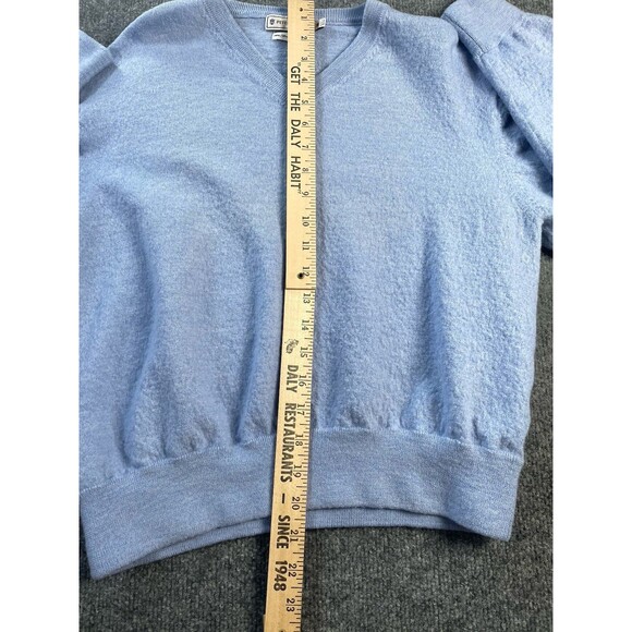 Peter Millar Sweater Womens XL Blue Merino Wool V-Neck Pinehurst Resort Golf - Picture 10 of 15